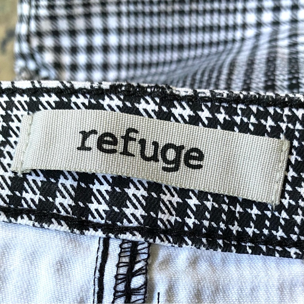 Refuge Women’s Stretch Skinny Black & White Plaid Jeans Pants Size 2 - Picture 6 of 11